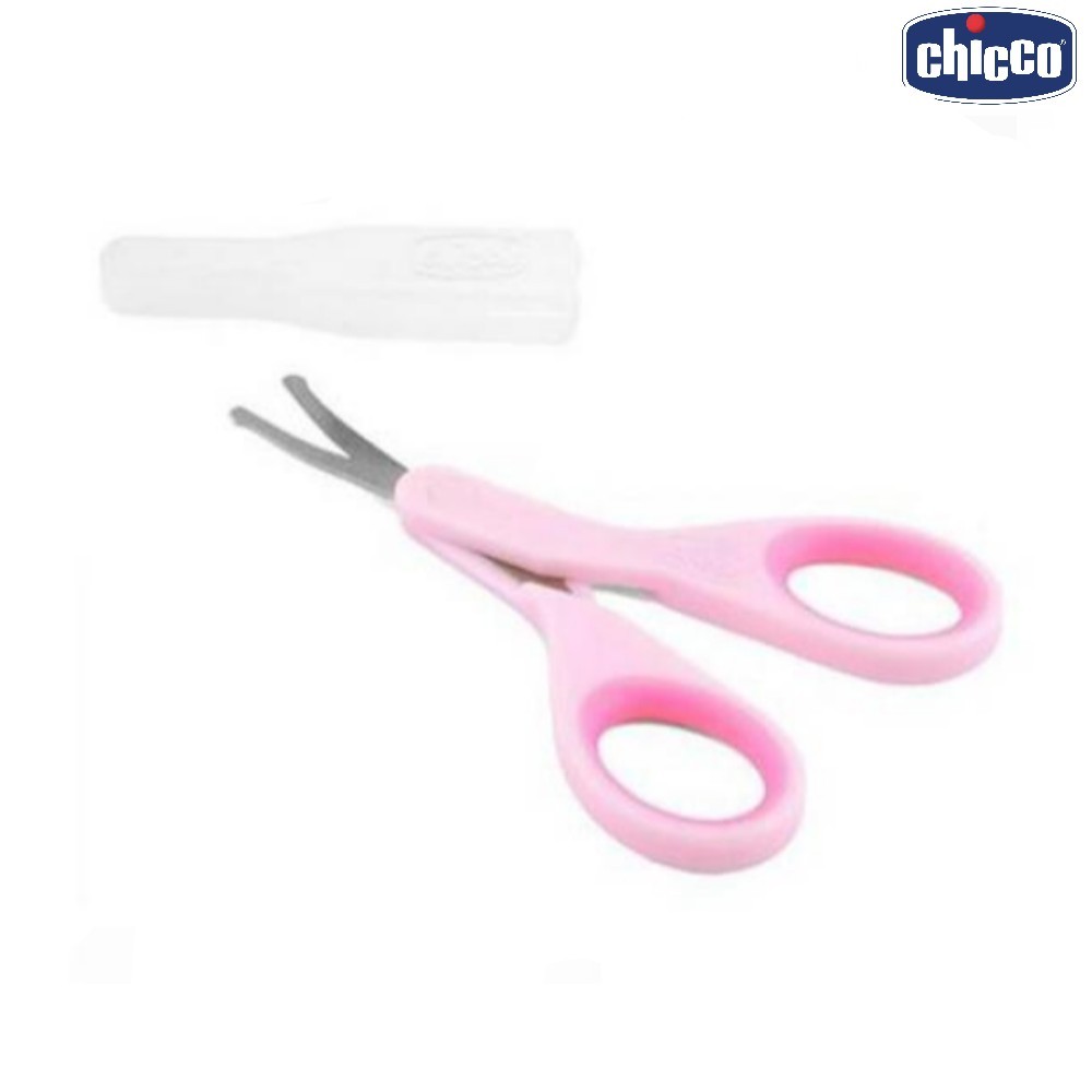 Chicco baby nail scissors, round edges - صيدلية غيداء الطبية